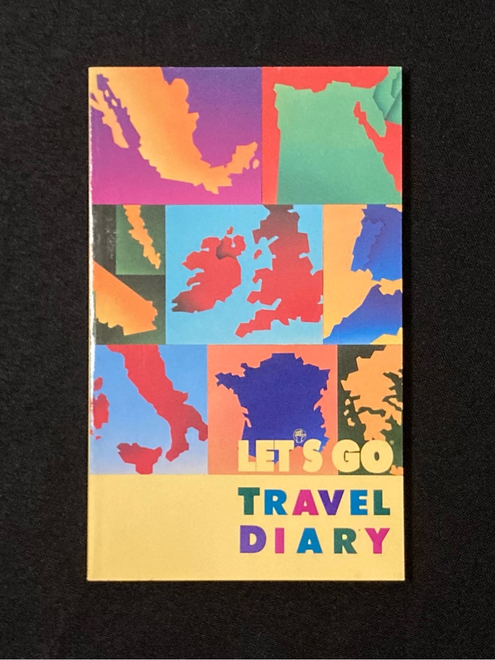 ⭐️ Vintage 1988 Harvard Student Agency Let’s Go Travel Diary Rainbow Paperback